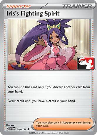Journey Together Iris's Fighting Spirit [Prize-Pack] Pokémon card